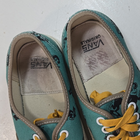 Vans Vault OG Sk8 Monkey Lo-Top Dune Tan & Blue Sneakers Mens 6½ Women's 8 - Picture 10 of 12